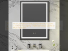 Smart LED Banyo Vanity Kabineti Sis Karşıtı ayna ve Hareket Algılayıcı Işıklandırması